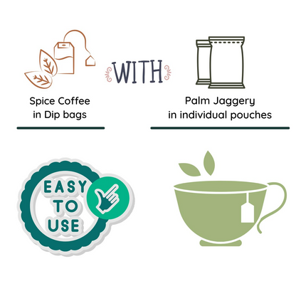 Satvi Wellness Chukkukappi with Karpooravalli Spice Coffee