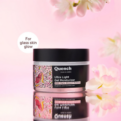 Quench Ultra Light Gel Moisturizer With 2% Niacinamide & Cherry Blossom For Intense Brightening
