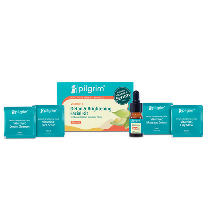 Pilgrim Vitamin C Detan & Brightening Facial Kit