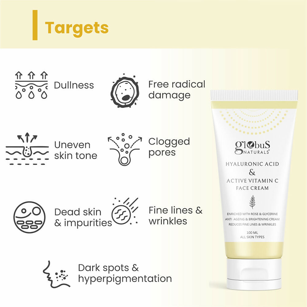 Globus Naturals Revival Diamond Face Cream, Suitable For All Skin Types