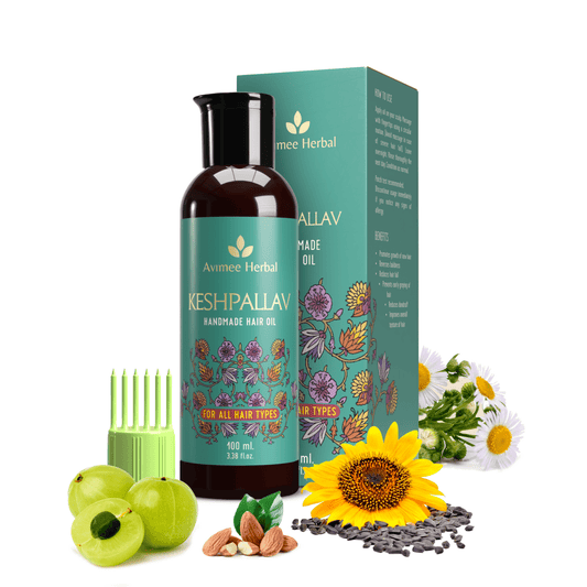 Avimee Herbal Anti Hairfall Kit - Oil, Cleanser and Scalp Spray, Controls Hair Fall and Strengthens Hair Root, With Rosemary, Amla, Methi & Bhringraj
