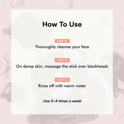 Tonymoly Takopore Blackhead Scrub Stick - Korean Skincare