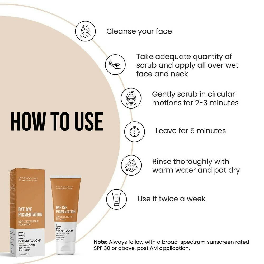 Dermatouch Bye Bye Pigmentation Face Scrub