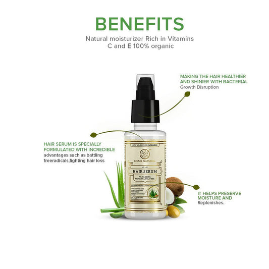 Khadi Natural Hair Serum (Paraben & Mineral Oil Free)