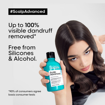 L'Oreal Professionnel Scalp Advanced Anti-Dandruff Dermo-Clarifier Shampoo + Metal Dx Hair Mask