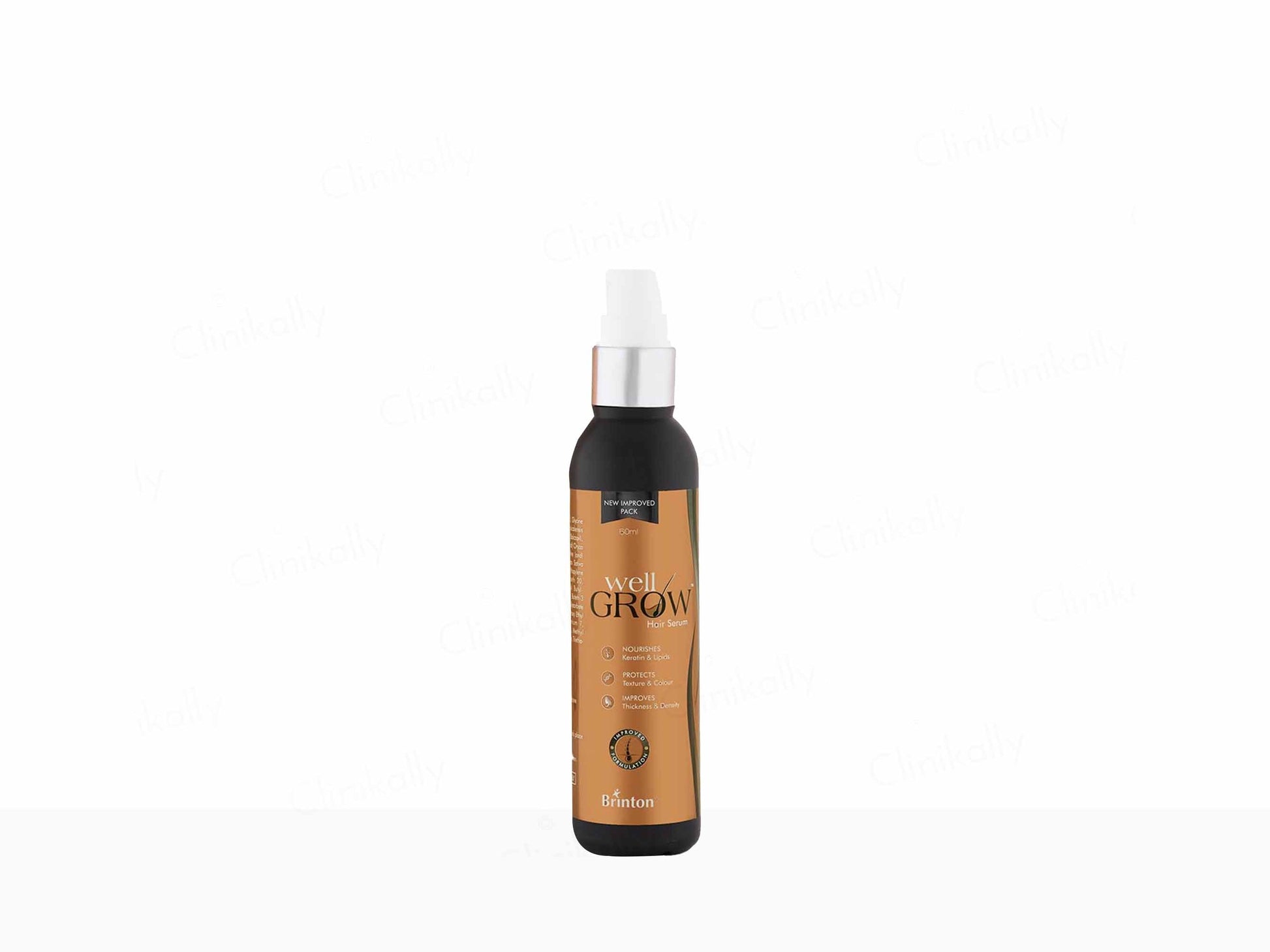 Hair care product bottle labeled 'Avell Grow' on a white background