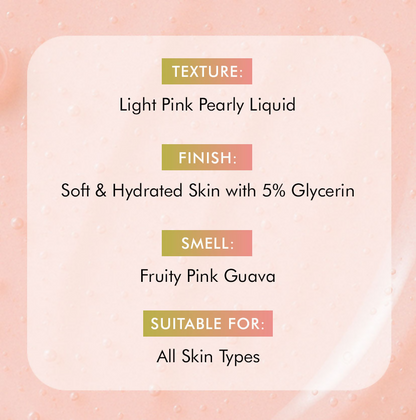 mCaffeine Guava Tini De-Tan Body Wash