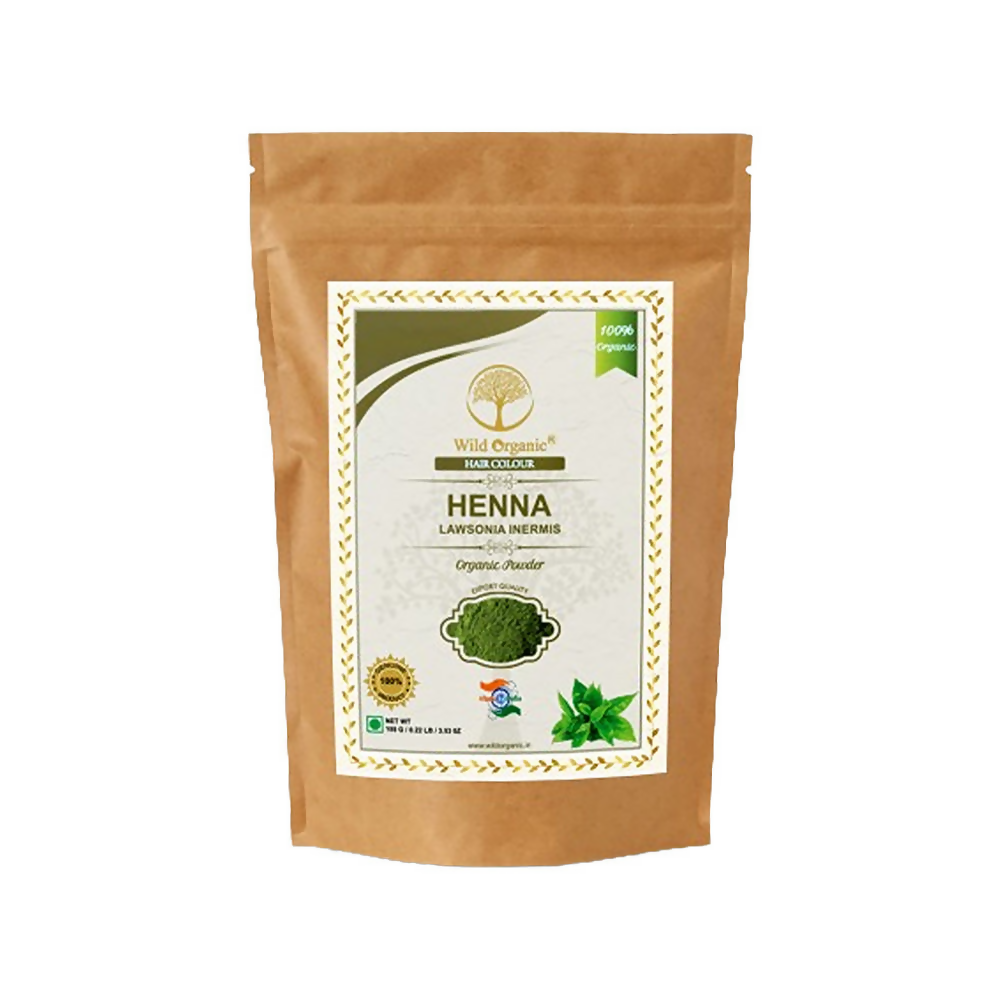 Wild Organic Henna Hair Colour Powder For Smooth Hair Pack