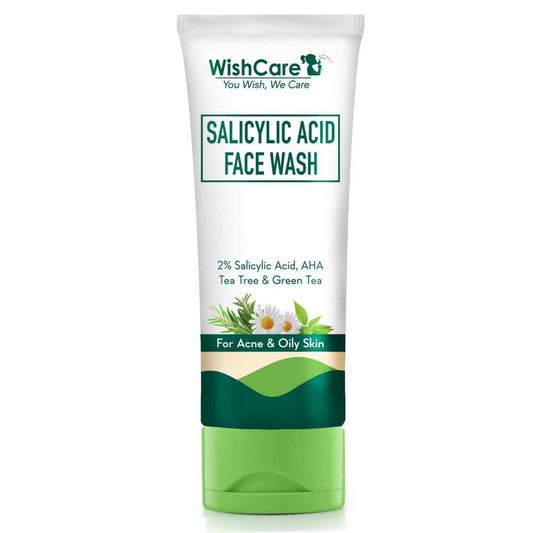 WishCare Salicylic Acid Face Wash tube on a white background