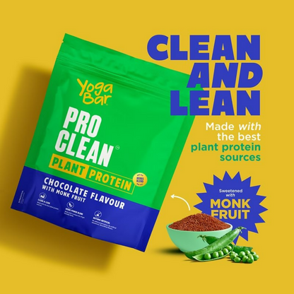 Yoga Bar Pro Clean Plant Protein Powder Chocolate Flavour & Unflavoured