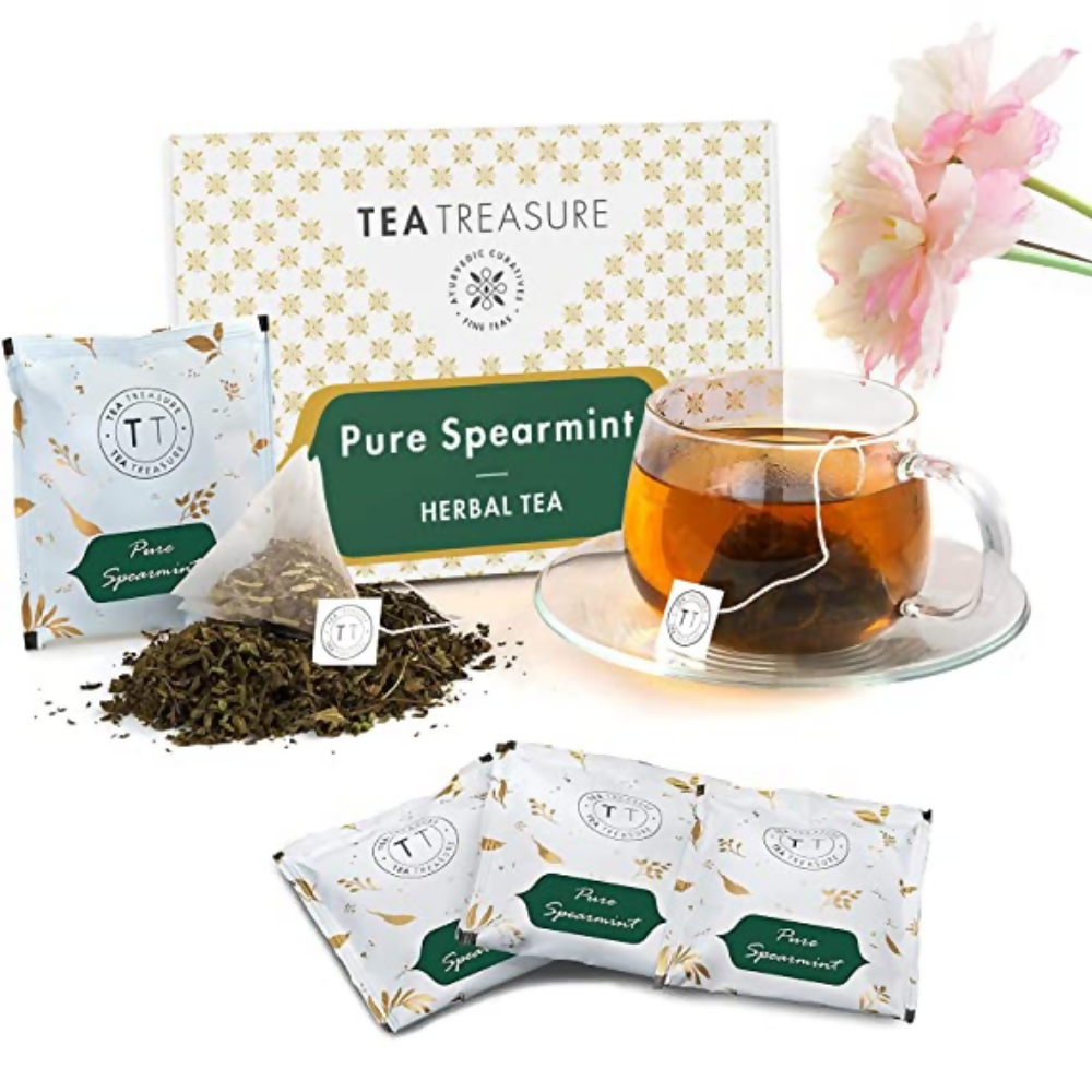 Tea Treasure Spearmint Herbal Tea Bags