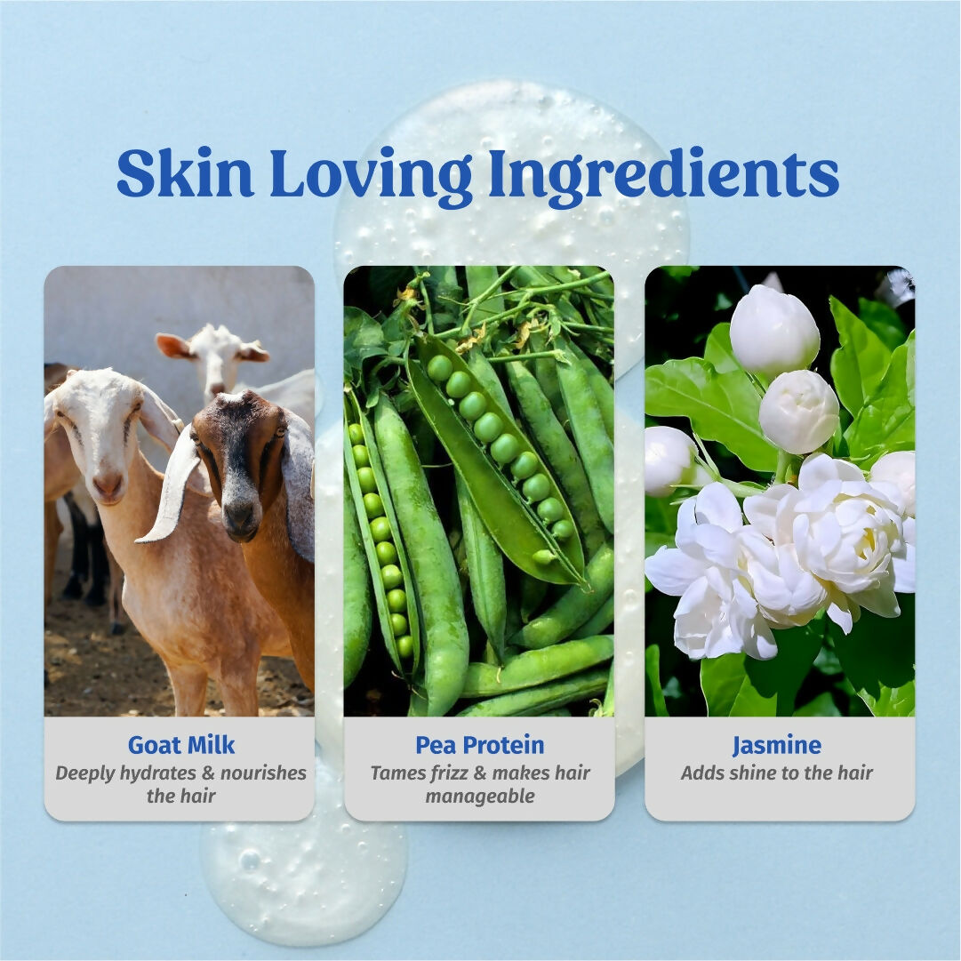 Vilvah Store Goat milk Shampoo (Intense Moisturization)