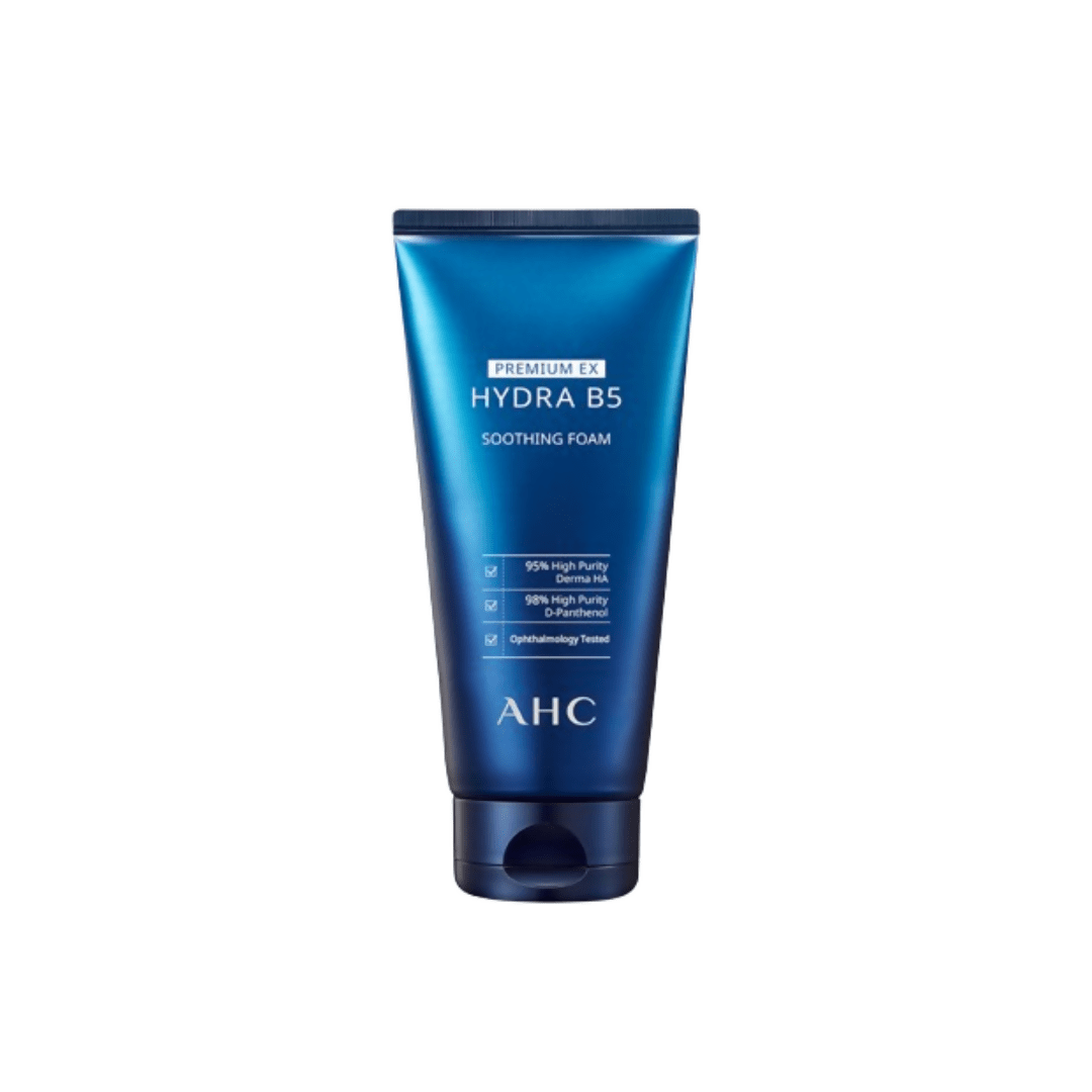 AHC Premium EX Hydra B5 Soothing Foam Face Cleanser - Korean skincare