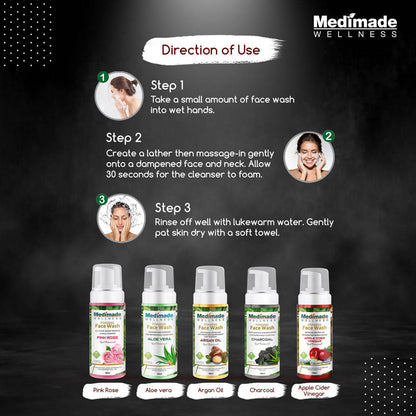 Medimade Wellness Foaming Face Wash With Charcoal