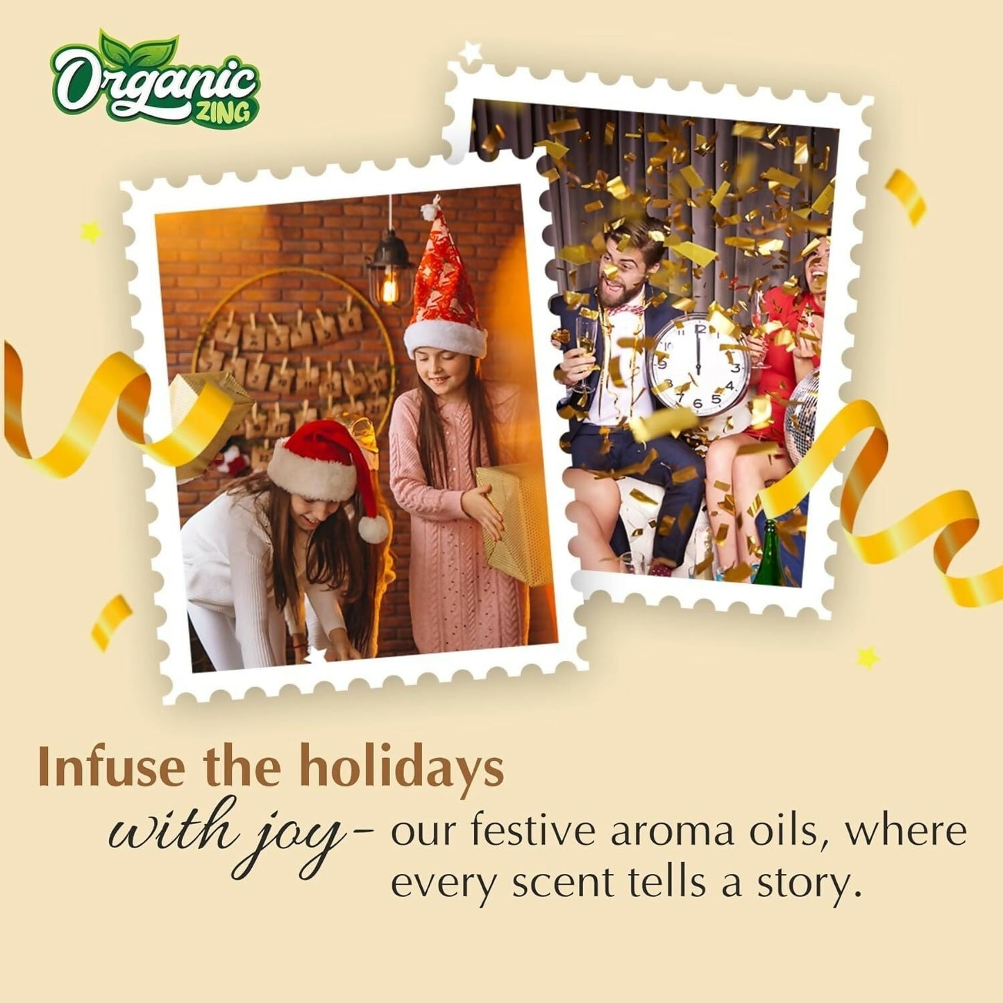 Organic Zing Frankincense Aroma & Diffuser Oil for Festive Season