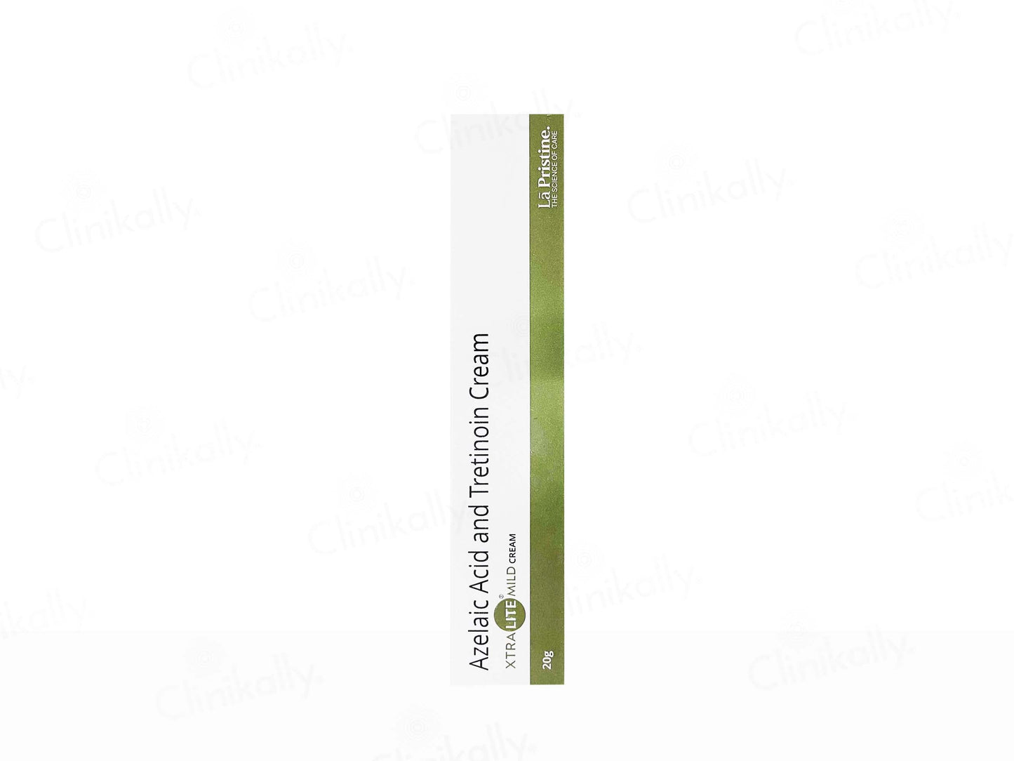 Tube of Azeleic Acid and Tretinoin Cream on a white background