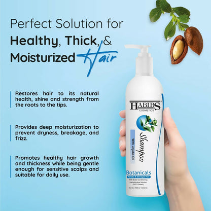 Habibs Professional Hair Shampoo with Jojoba Oil Botanicals For Anti Hair Fall