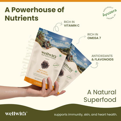 Wellwith Sea Buckthorn Natural Dry Berries