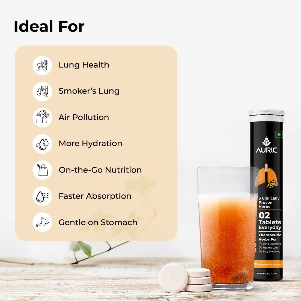 Auric Lung Detox Effervescent Tablets