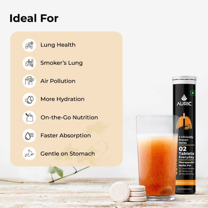 Auric Lung Detox Effervescent Tablets