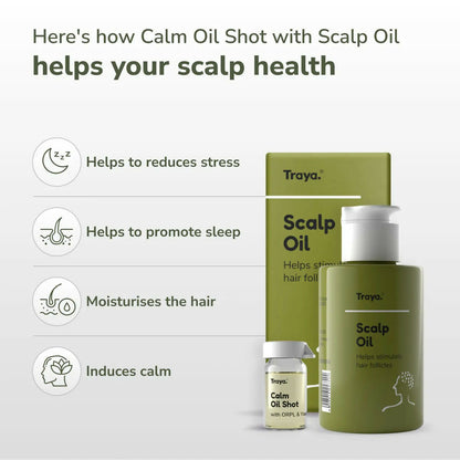 Traya Scalp Oil with Calm Oil Shot