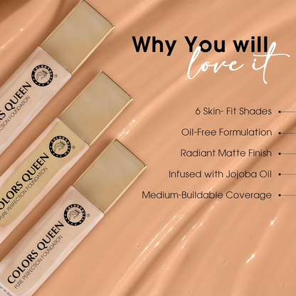 Colors Queen Pure Perfection Foundation – 02 Rose Blush