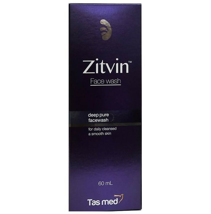 Zitvin face wash packaging on a white background