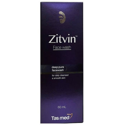 Zitvin face wash packaging on a white background
