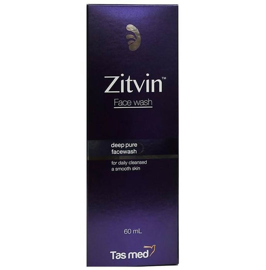 Zitvin face wash packaging on a white background