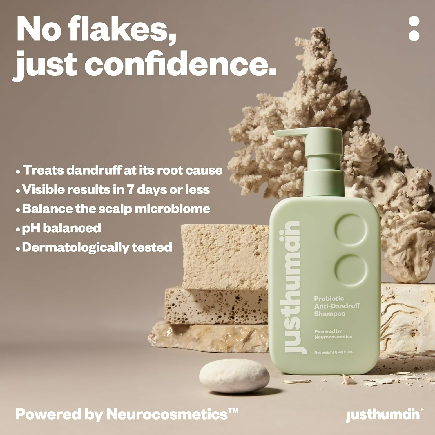 JustHuman Probiotic Anti Dandruff Shampoo
