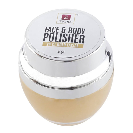 Jar of Zobha Face & Body Polisher on a white background