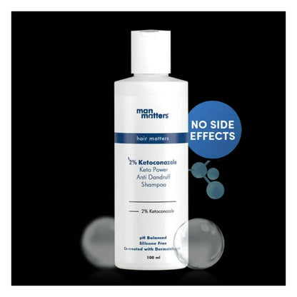 Man Matters 2% Ketoconazole Anti Dandruff Shampoo, Cruelty Free, Vegan, No Side Effects