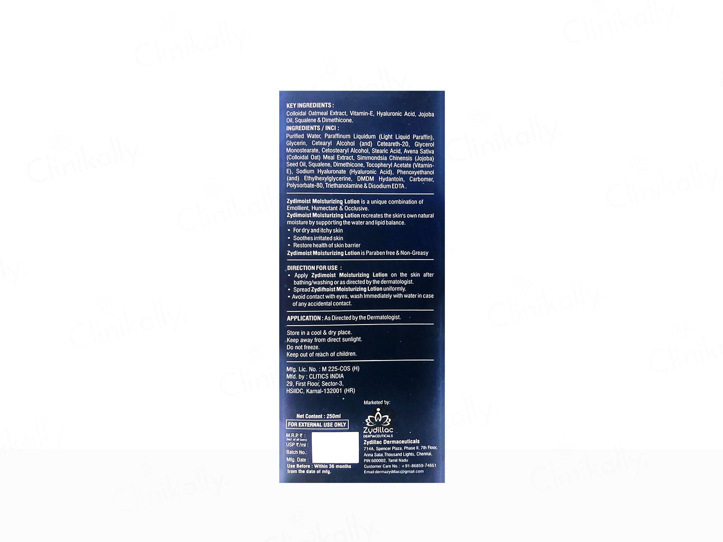 Zydimoist Moisturizing Lotion