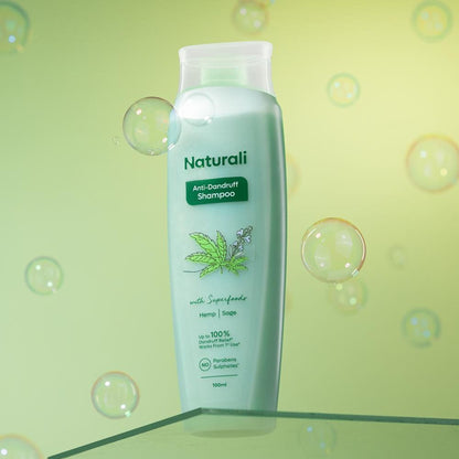 Naturali Anti-Dandruff Shampoo With Hemp, Sage & Salicylic Acid