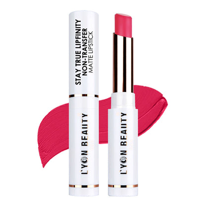 Lyon Beauty Stay True Lipfinity Non Transfer Matte Lipstick - Magenta 03