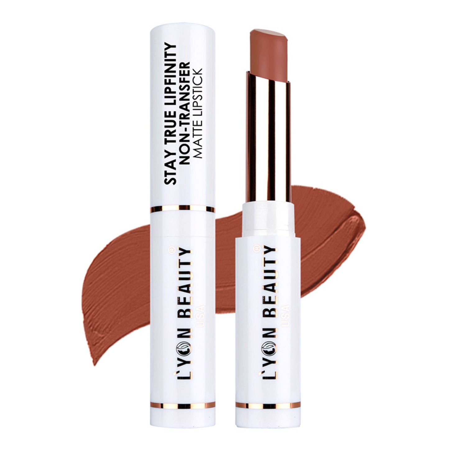 Lyon Beauty Stay True Lipfinity Non Transfer Matte Lipstick - Coffee Brown 05