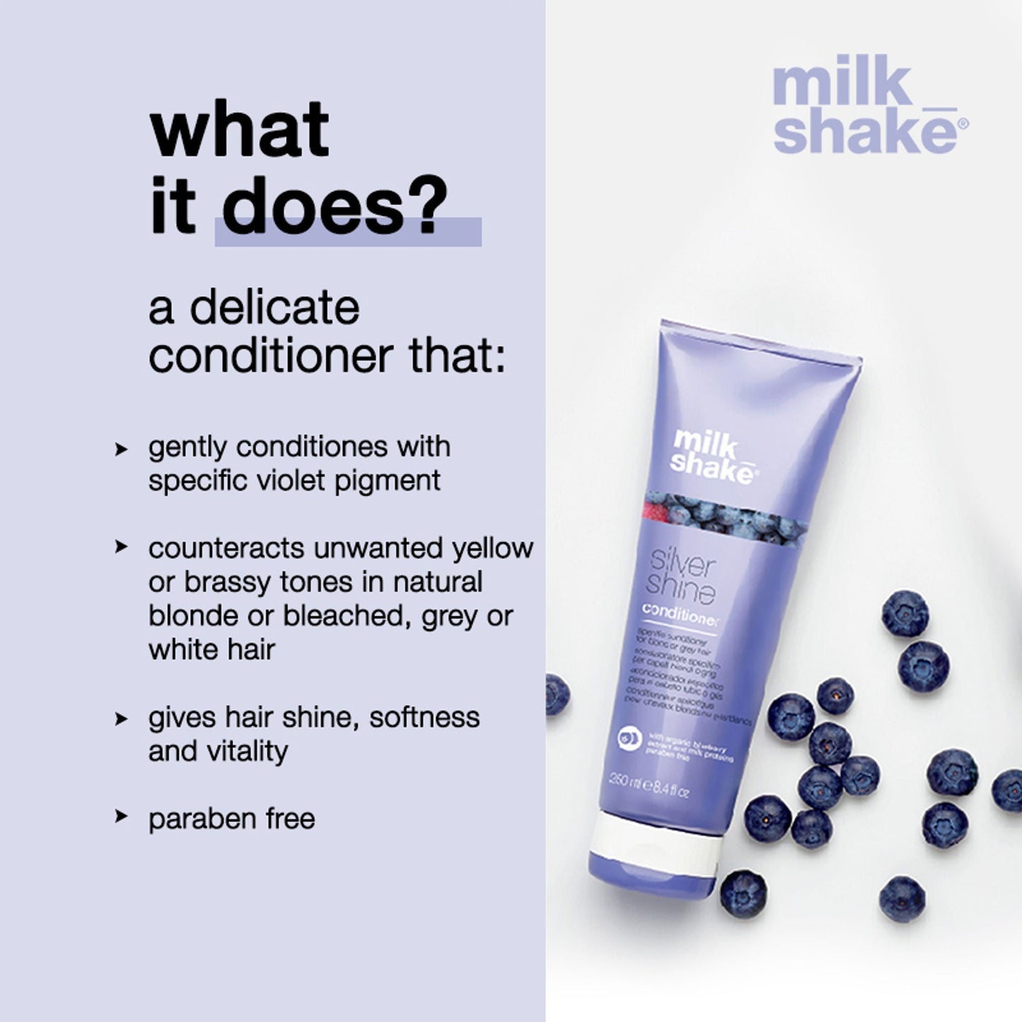 Milkshake Silver Shine Conditioner For Blond & Grey Hair