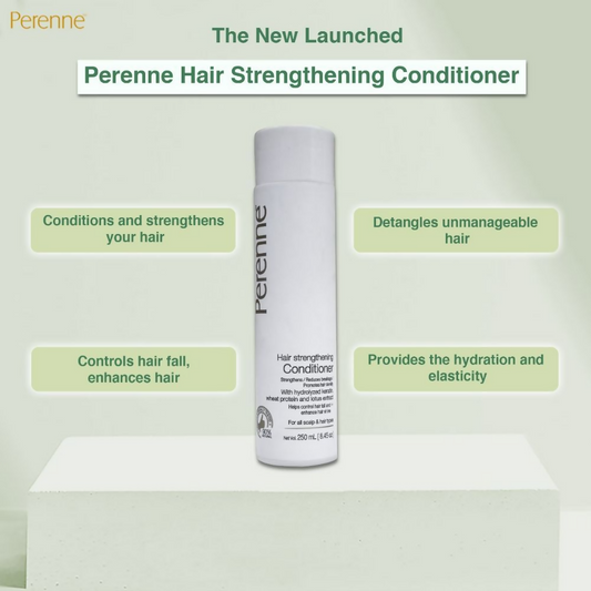 Perenne Hair Strengthening Conditioner With Hydrolyzed Keratin And Wheat Protein