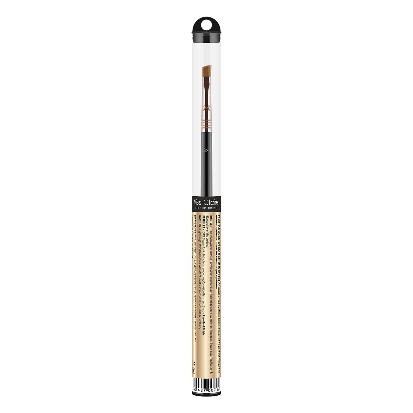 Miss Claire M33 - Angled Eyeliner Brush (S) - Rose Gold