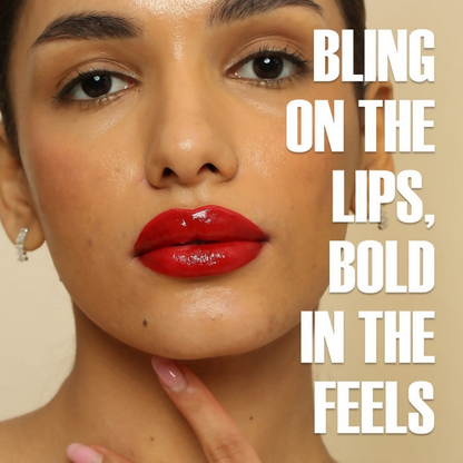 Dunamiss Ramona Hydrating Lip Oil Gloss Crimson Red Kiss