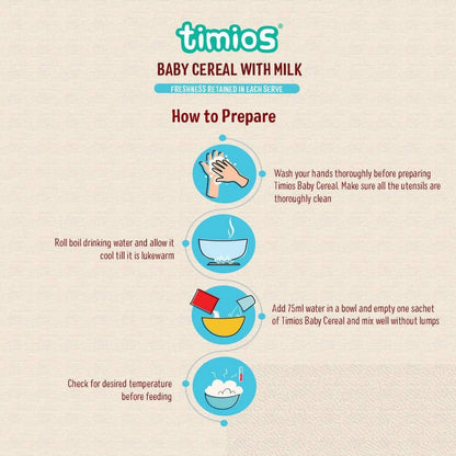 Timios Organic Rice Ragi Baby Cereal