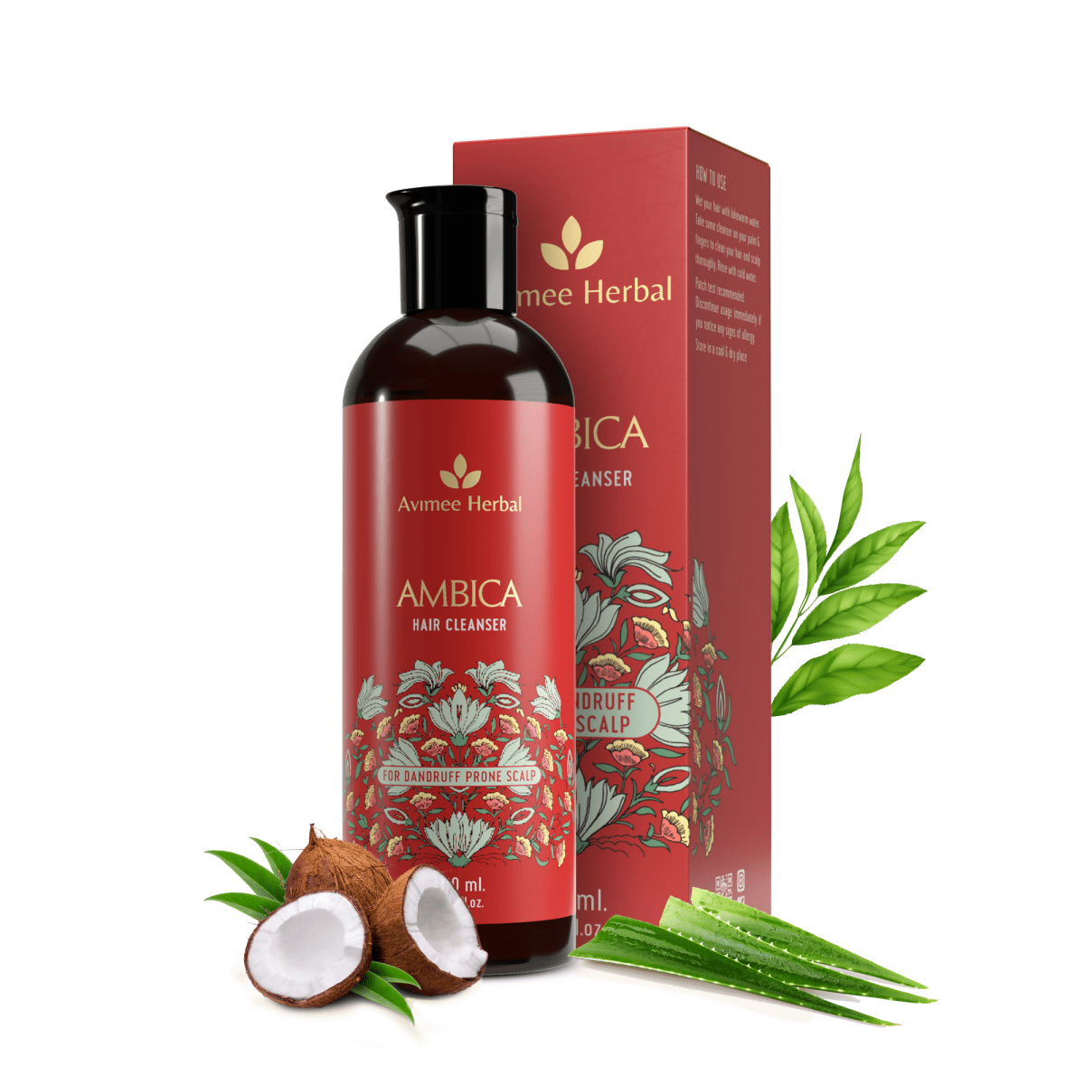 Avimee Herbal Anti Dandruff Kit - Oil, Scalp Spray, and Cleanser, Fights Dandruff & Moisturises Scalp Naturally