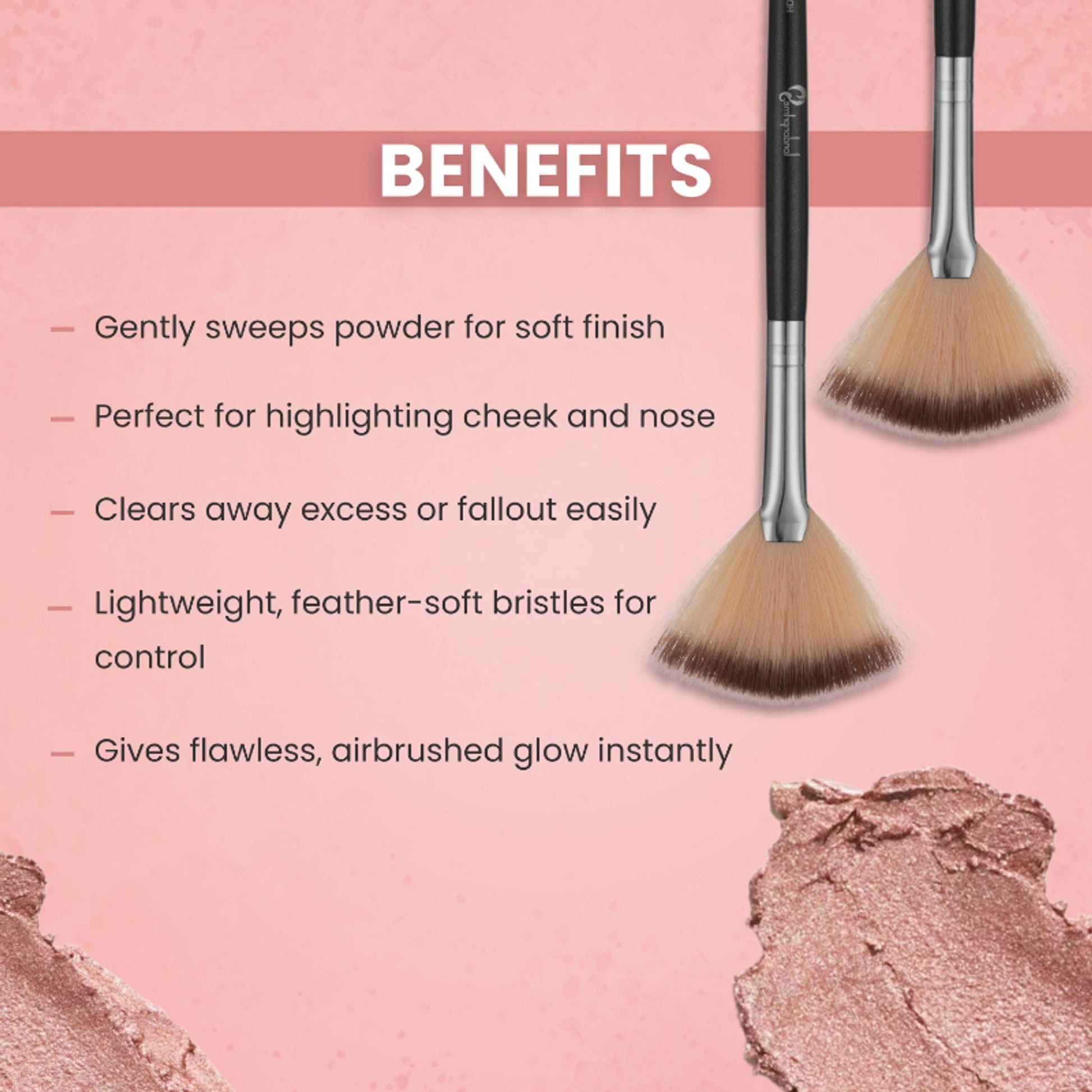 London Prime HD Fan Brush-LP309 ( Formerly London Pride Cosmetics )