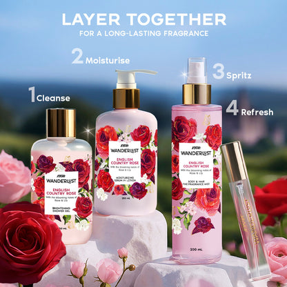 Wanderlust Moisturizing Body Lotion - English Country Rose