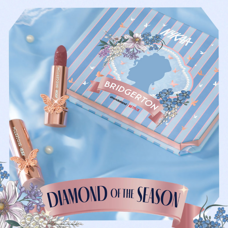 Nykaa Cosmetics X Bridgerton Creamy Matte Longwear Lipstick - Burning Desire