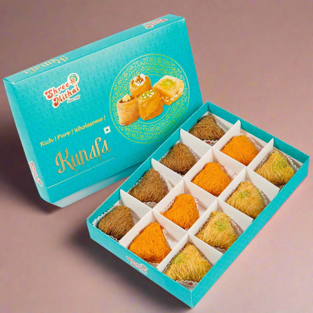 Shree Mithai Assorted Samosa Kunafa