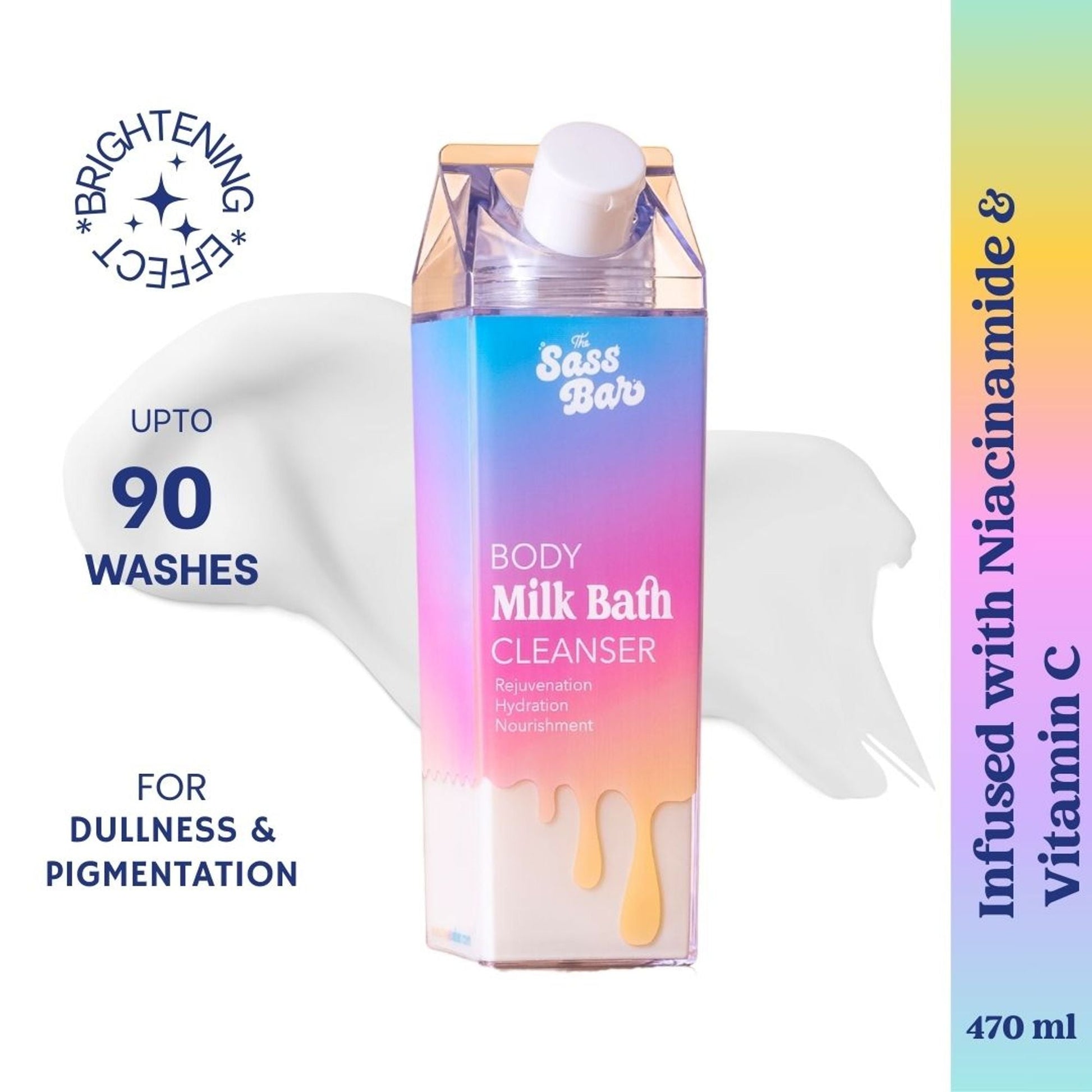 The Sass Bar Daybreak Brightening Bodywash with Niacinamide +Vitamin C for Dull Skin
