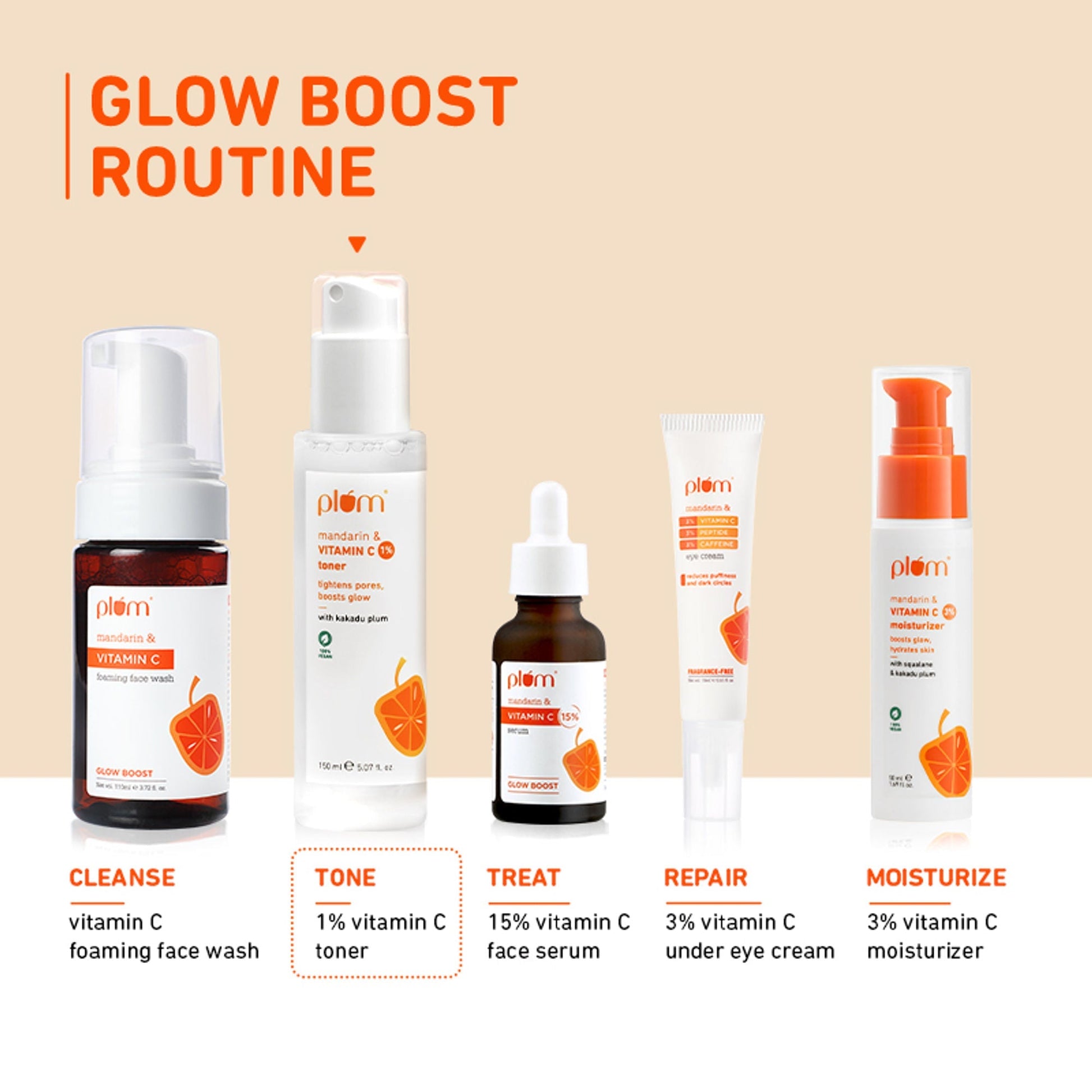 Plum 1% Vitamin C Toner With Mandarin & Kakadu Plum