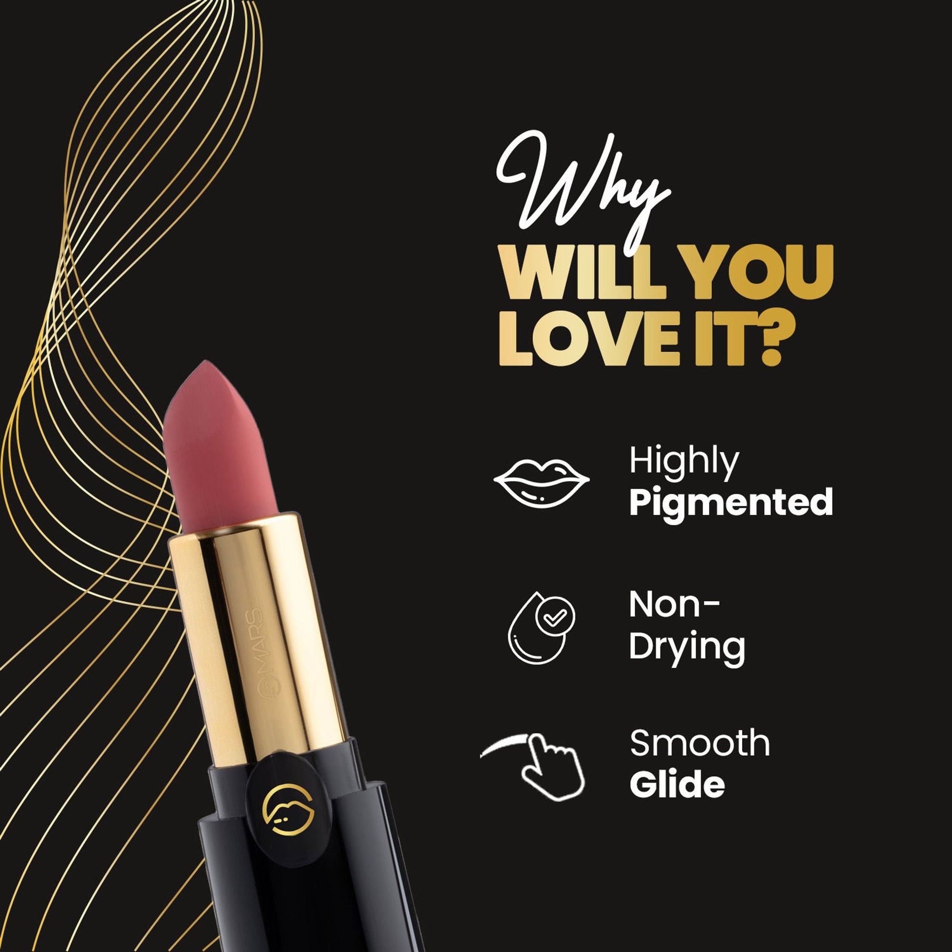 MARS Cosmetics Plush Velvet Lipstick - Dark Magic