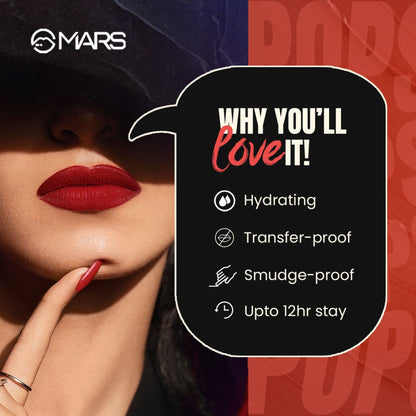 MARS Cosmetics Popstar Non Drying Liquid Mousse Lipstick - 13 Wild Chase